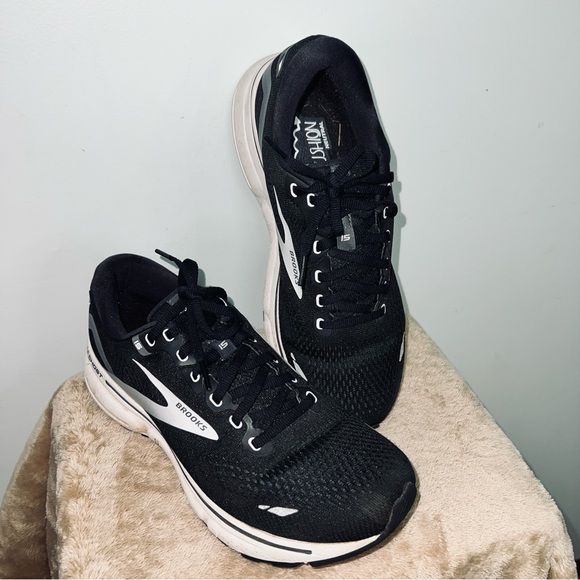 Brooks Other - Brooks Ghost 15 Running Athletic Sneakers Shoes US 10 M Black Silver/Gray